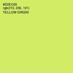 #D2EC65 - Yellow Green Color Image